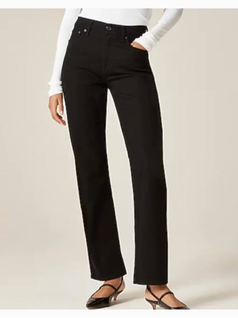 J. Crew Black Straight-Leg Women's Jeans